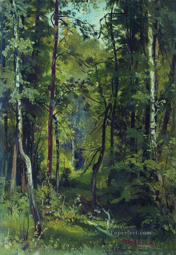 forest 8 classical landscape Ivan Ivanovich Oil Paintings